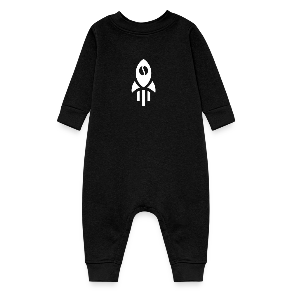 Baby Fleece One Piece - black